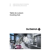 De Dietrich DTG708X Hob manual cover