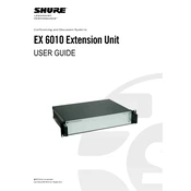 Shure EX6010 Microphone manual cover