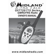 Midland GXT720 X-tra Talk manual cover