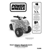 Power Wheels Mattel Lil Quad Minnie CLG98 Toy manual cover