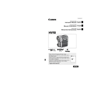 Canon HV10 manual cover