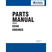 Subaru EX40 Engine manual cover