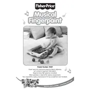 Fisher Price Mattel Musical Fingerpaint 73437 Toy manual cover