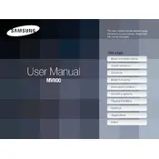 Samsung EC-MV800ZBPBUS Camera manual cover