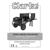 Clarke 3402041 Petrol Driven Log Buster P8 manual cover