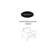 Crosley СO6223 Chair manual cover