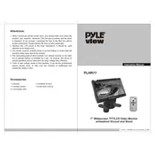 Pyle PLHR77 Monitor manual cover