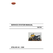 Moto Guzzi STELVIO 4V-1200 Motorcycle manual cover