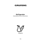 Grundig GKFED455 Refrigerator manual cover