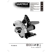 Matrix PS 1000-45 3901803921 Saw manual cover