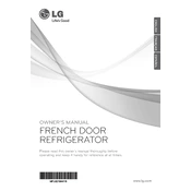 LG LFX25991ST Refrigerator manual cover