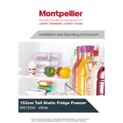 Montpellier MS155W Refrigerator manual cover