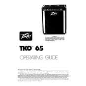 Peavey TKO 65 Amplifier manual cover