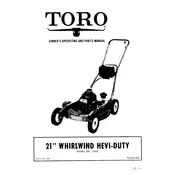 Toro Whirlwind 21-inch 23002 Mower manual cover