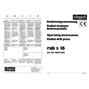 Scheppach RAB S16 88000205 Drill manual cover