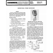 Shure 556S Microphone manual cover