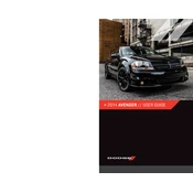 Dodge Avenger 2014 Sedan manual cover