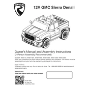 Rollplay 12V GMC Sierra Denali W461-G Car manual cover