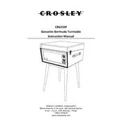 Crosley CR6233F Turntable manual cover