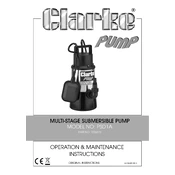 Clarke 7236070 PSD1A Multi-Stage Submersible Pump manual cover