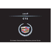 Cadillac CTS 2009 manual cover