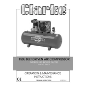 Clarke 2245210 Boxer 14 150p Air Compressor manual cover