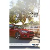 Subaru Impreza 2.0i 5-Door 2018 manual cover