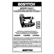 Bostitch BTFP71917 Nailer manual cover