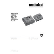 Metabo ASC 30-36 Charger manual cover