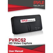 Pyle PVRC52 Video Recorder manual cover