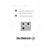 De Dietrich DTE410BL1 Hob manual cover