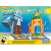 Mega Bloks Mattel SpongeBob Bad Neighbours CNF69 Construction Set manual cover