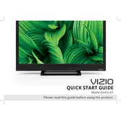 Vizio D24hn-E1 TV manual cover