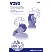 Fisher Price Mattel Kid Tough Walkie Talkies N5962 Toy manual cover