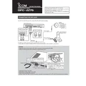 Icom OPC-2276 Cable manual cover