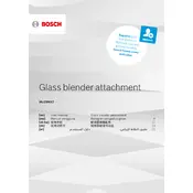 Bosch Glass Blender MUM9GX5S21 Kitchen Machine manual cover