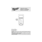 Milwaukee 2216-20 Multimeter manual cover