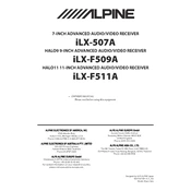 Alpine iLX-F509A manual cover