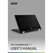 Acer Chromebook Spin 314 R722T-K95L Laptop manual cover