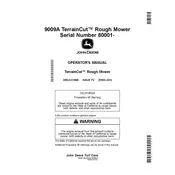 John Deere TerrainCut 9009A Mower manual cover