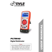 Pyle PLTM40 Multimeter manual cover