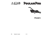 Poulan Pro PRLM21i Mower manual cover