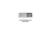 Yamaha GW33 Amplifier manual cover