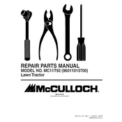 McCulloch MC11T92 manual cover