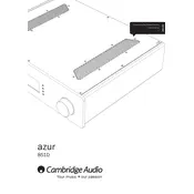 Cambridge Audio Azur 851D Preamplifier manual cover