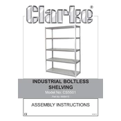 Clarke 6600615 CS5501 Industrial Boltless Shelving manual cover