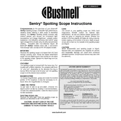 Bushnell 781517 Scope manual cover