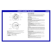 Casio TQ451 Clock manual cover