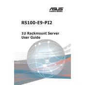 ASUS RS100-E9-PI2 Server manual cover