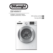 DeLonghi D814WM17 manual cover